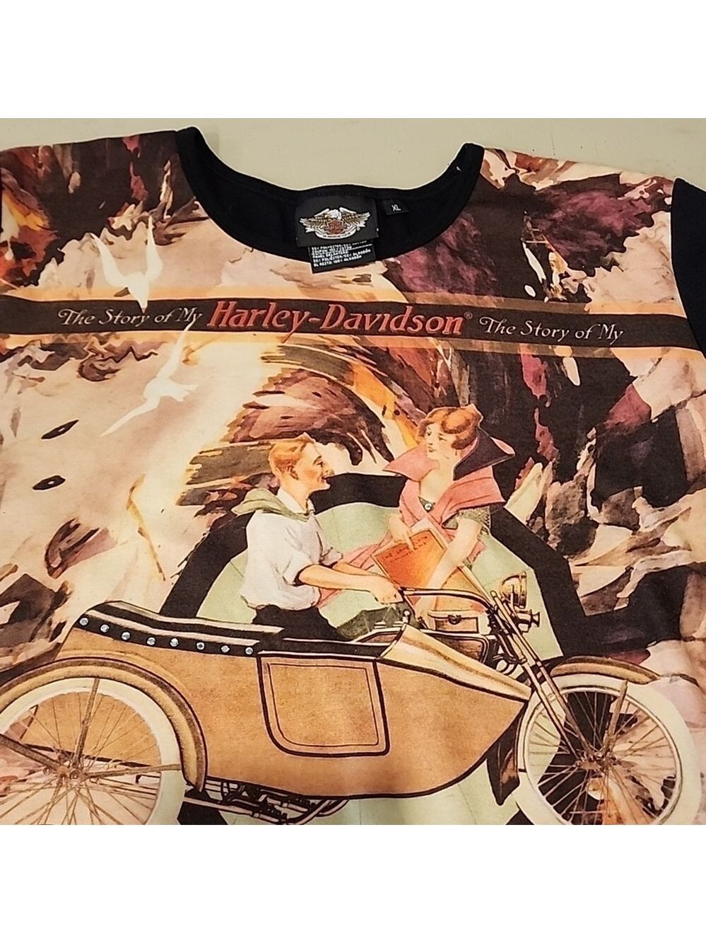 The story of My Harley Davidson long sleeve top XL - Picture 9 of 9